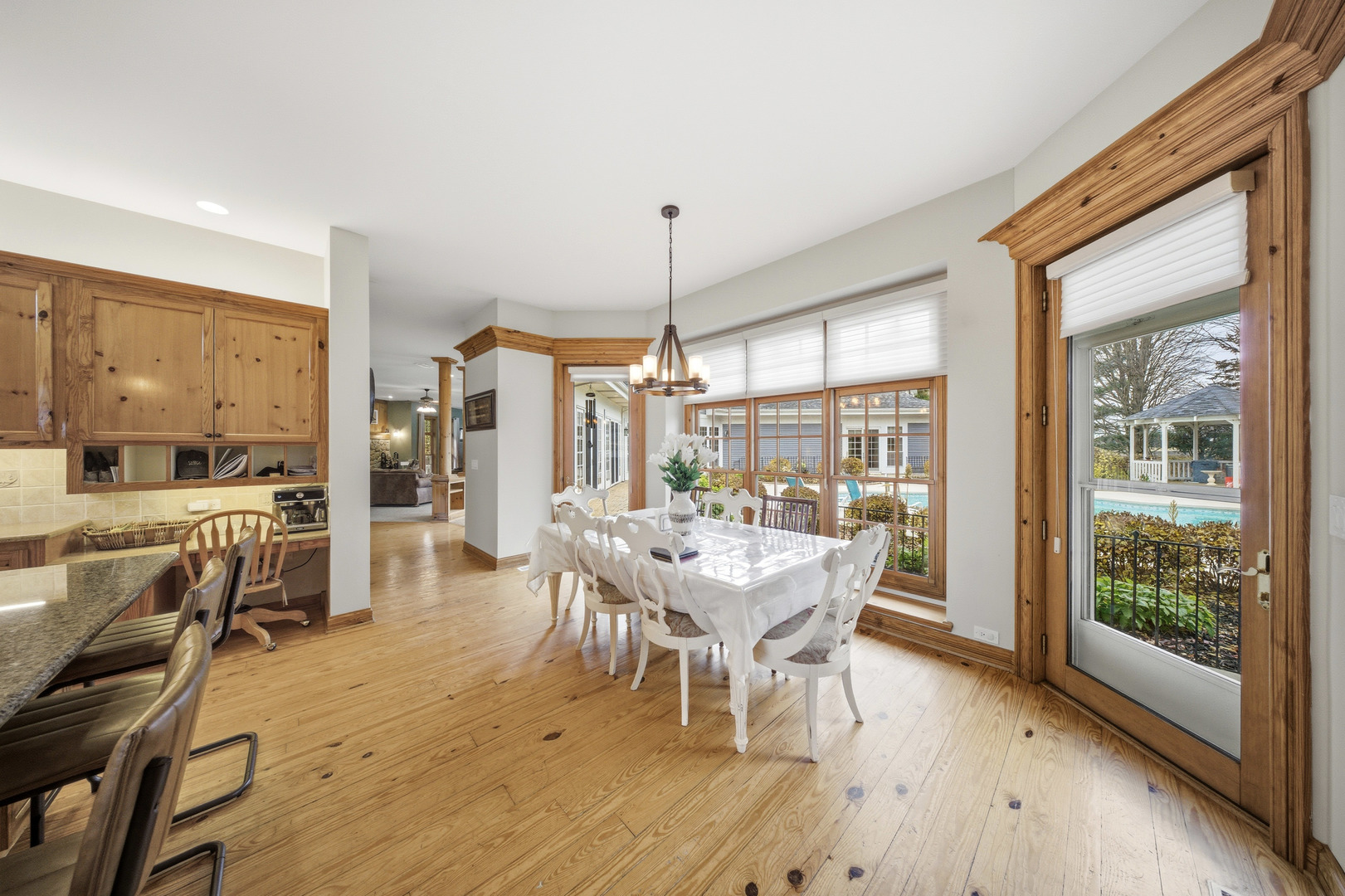 10731 Somonauk Road Hinckley, IL 60520 - Photo 25 of 48 a view of a dining room with furniture window and wooden floor