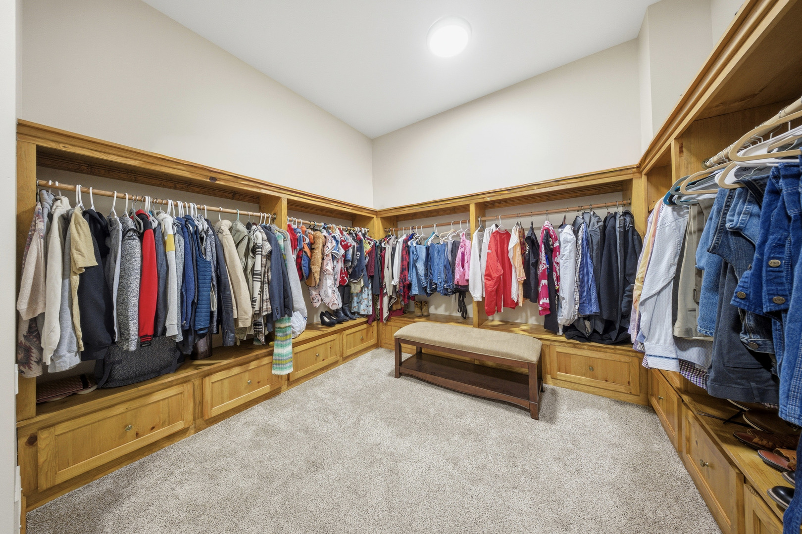 10731 Somonauk Road Hinckley, IL 60520 - Photo 34 of 48 a view of walk in closet with clothes