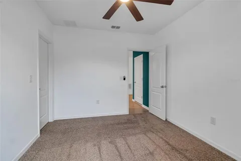 a view of a room with an empty space