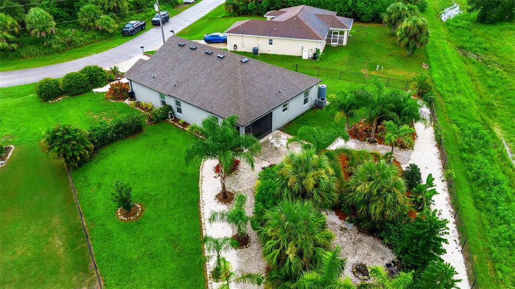 4322 Kiska Road North Port, FL 34288 - Photo 67 of 67 an aerial view of house with yard