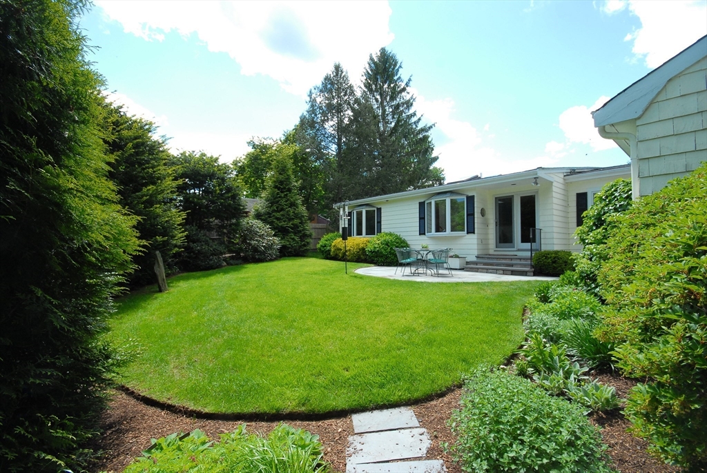 51 MacArthur Road Concord, MA 01742 - Photo 31 of 42 a view of a house with a backyard and a swimming pool
