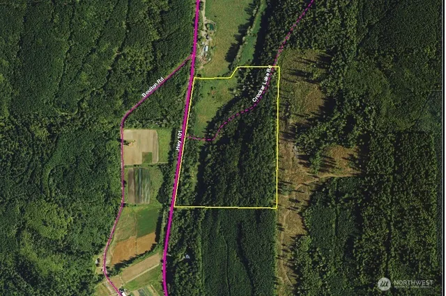 a view of under construction and trees