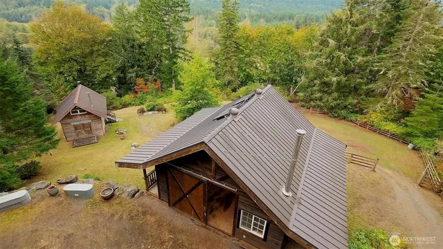 a view of outdoor space and seating area