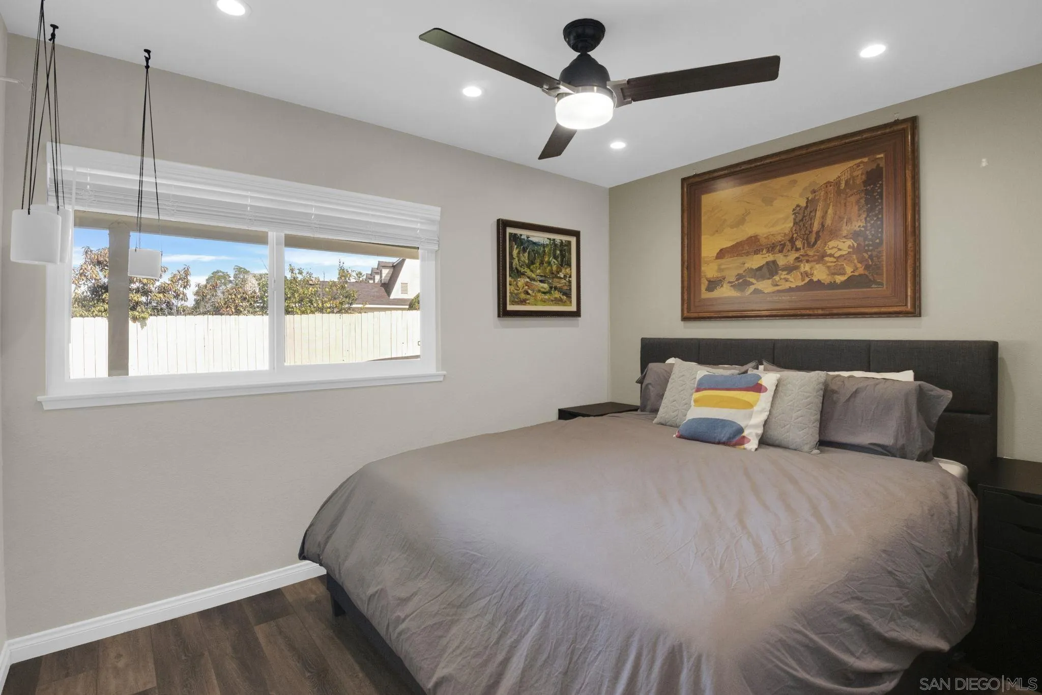 12408 Laja Drive Poway, CA 92064 - Photo 22 of 41 a bed room with a bed and a painting