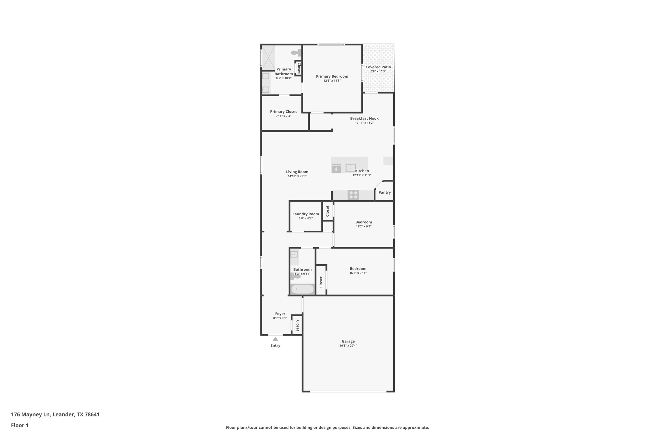 176 Mayney Ln. Leander, TX 78641 - Photo 37 of 37 View of home floor plan