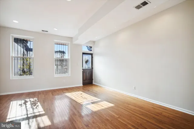 a view of livingroom with hardwood