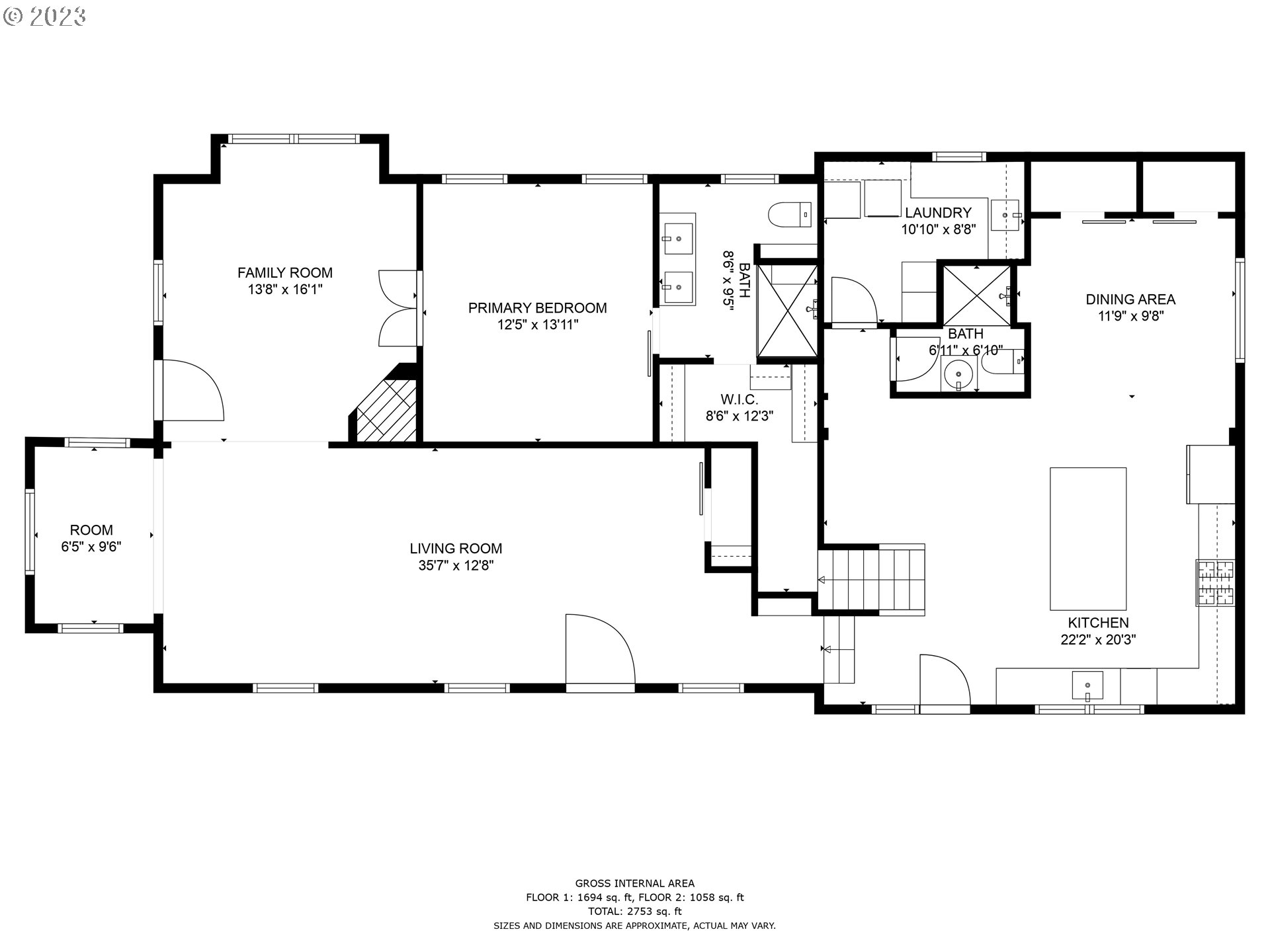 1163 Laurel Avenue Springfield, OR 97478 - Photo 42 of 44 a picture of a floor plan