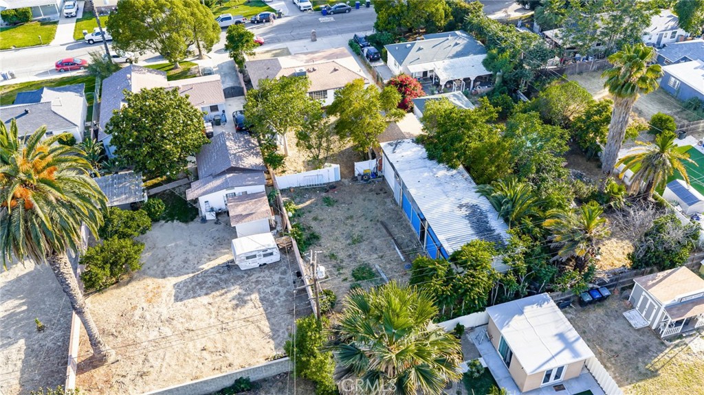 3869 Shamrock Avenue Riverside, CA 92501 - Photo 34 of 34 an aerial view of a house with a yard and plants