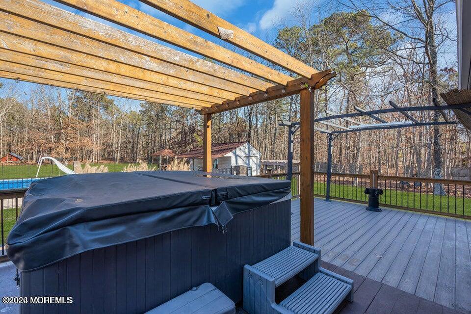 60 Bowman Road Jackson, NJ 08527 - Photo 24 of 68 a view of backyard with deck and wooden floor