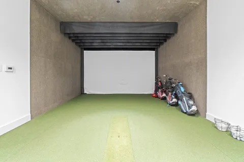 a view of a garage