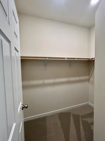 a close view of closet