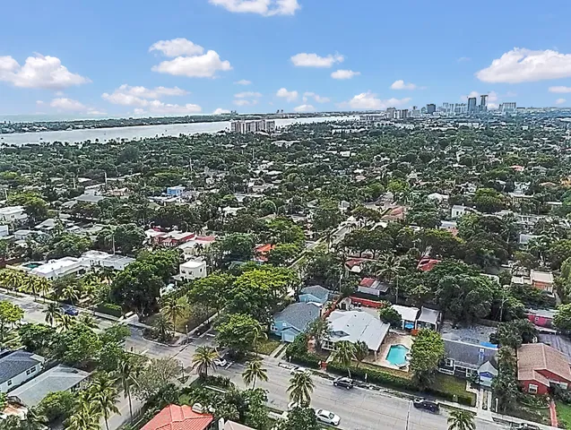 an aerial view of a city