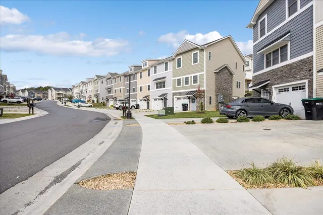 an aerial view of a city