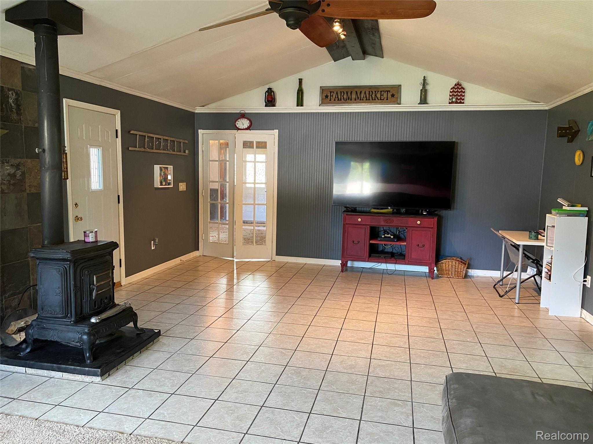 13343 Jennings Road Linden, MI 48451 - Photo 2 of 31 27x15 Great Room With Vaulted Ceiling & Wood Burning Stove!