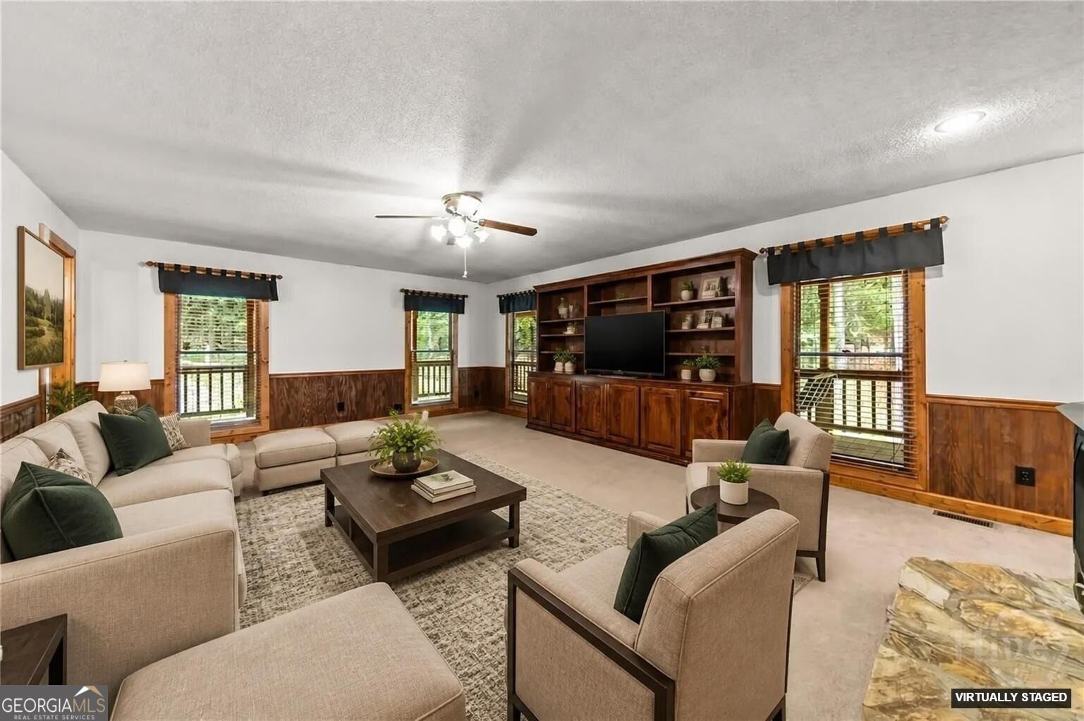 499 Double Branch Road Danielsville, GA 30633 - Photo 28 of 42 Family Room Virtually Staged