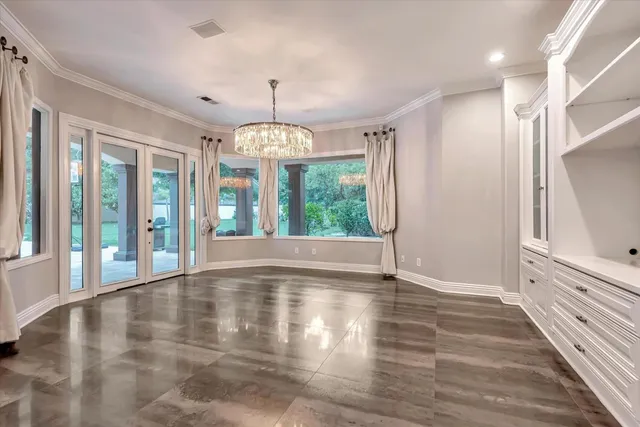 a view of an entryway with window