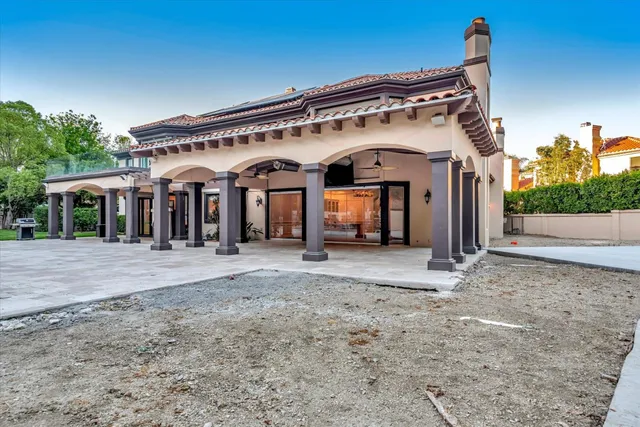 a view of a house with a porch
