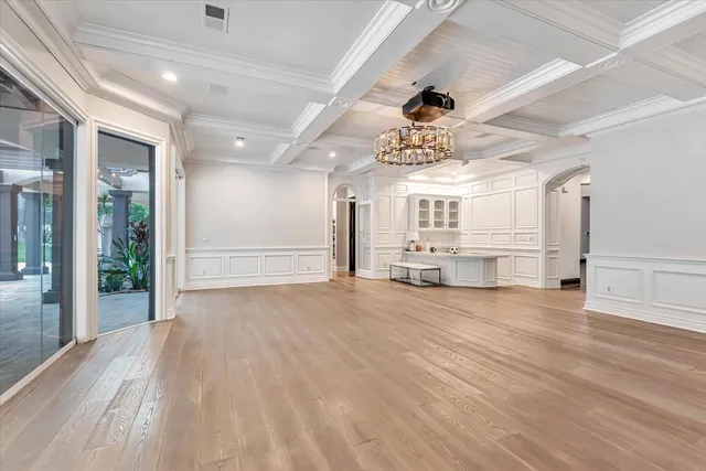 a view of an empty room