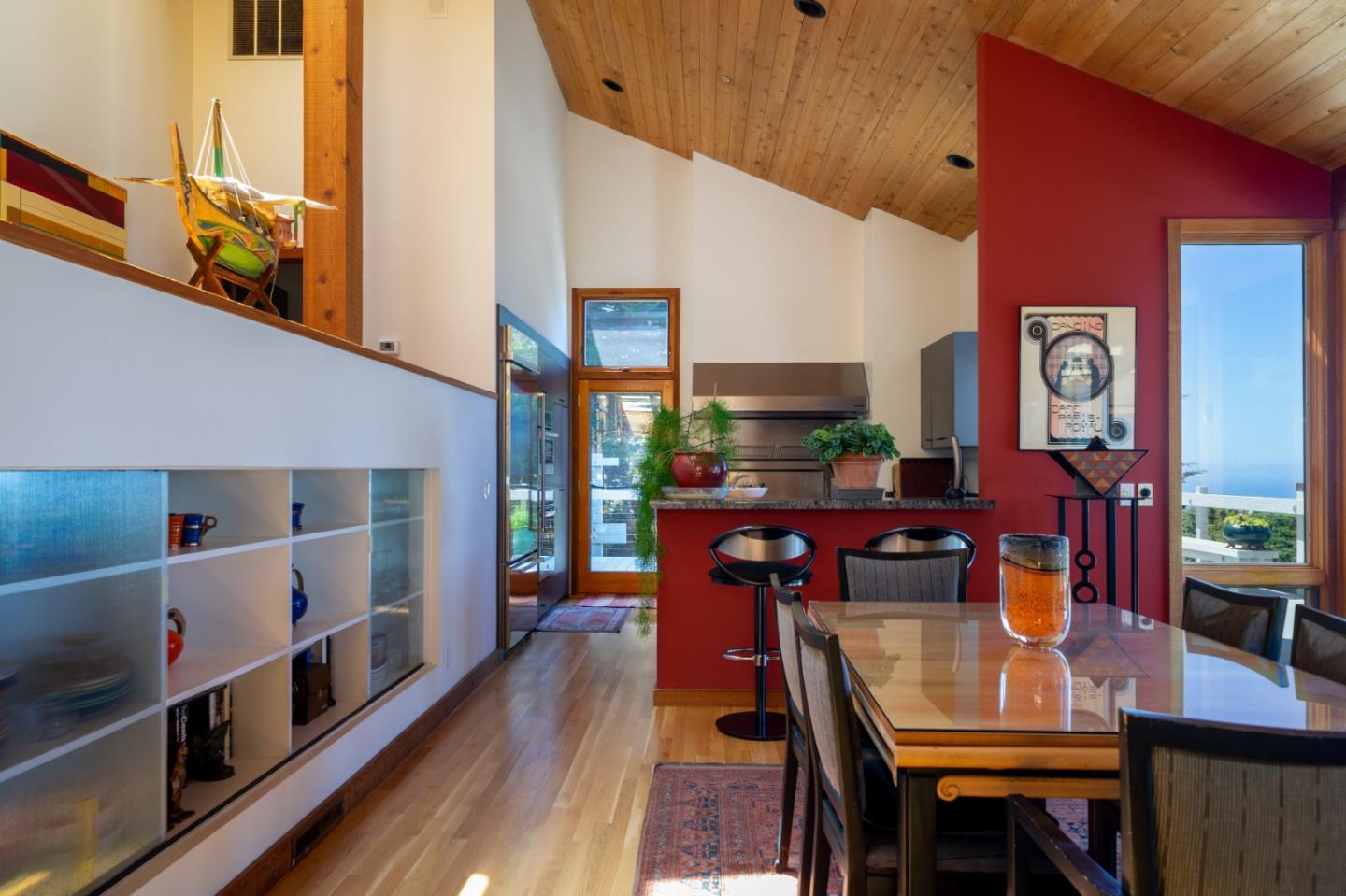 211 Crest Road Carmel, CA 93923 - Photo 8 of 21 a view of a dining room with furniture and wooden floor