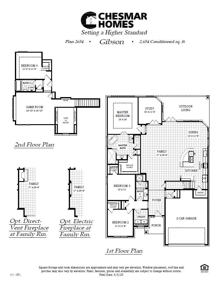 404 Ridgewell Loop Georgetown, TX 78633 - Photo 1 of 18 Comprehensive architectural layouts showcase the spacious first and second floor configurations of this modern home design.