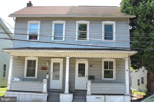 a front view of a house