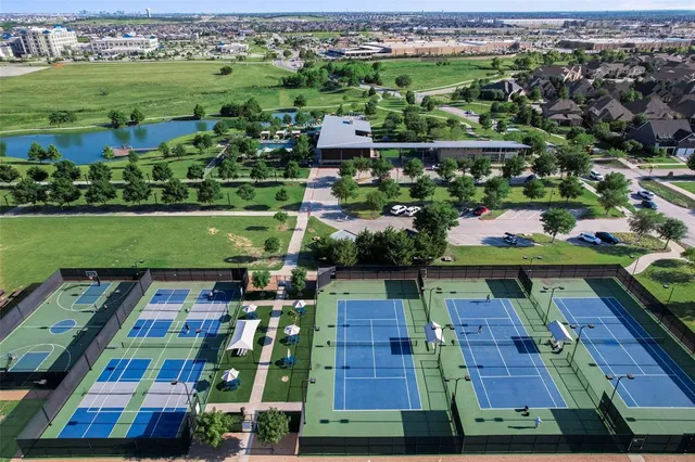 an aerial view of multiple house
