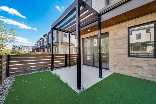 a view of a porch with a yard