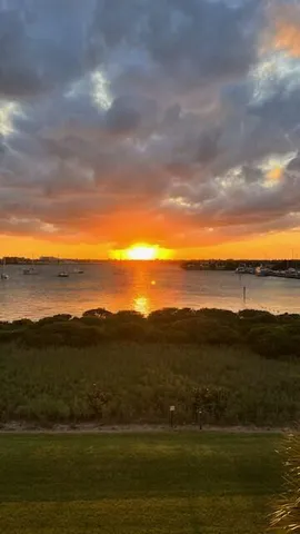 a view of lake and mountain