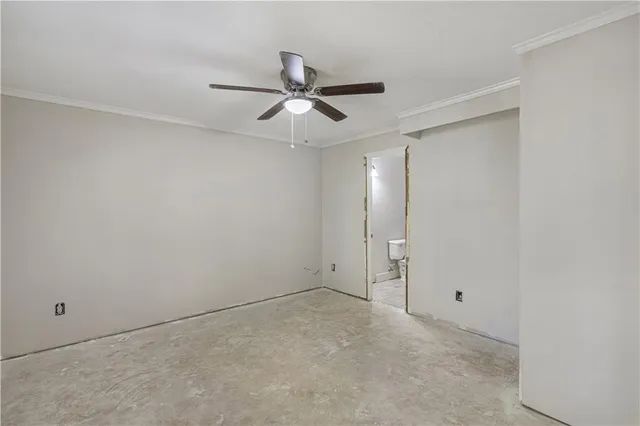 a view of an empty room