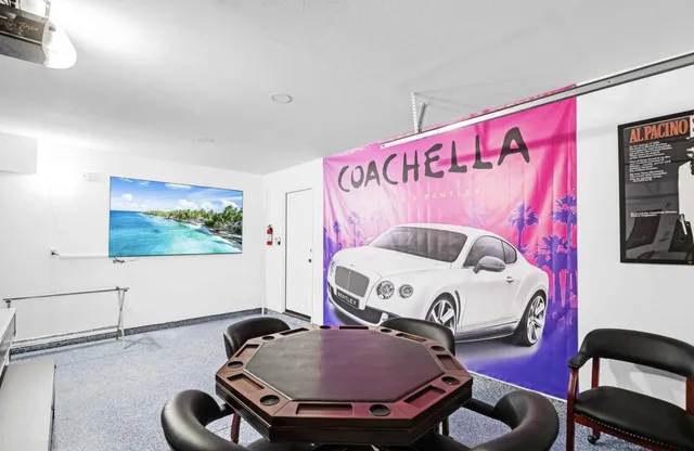 a view of dinning table and chairs in the room