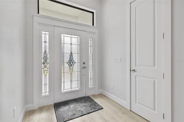 a view of an entryway door