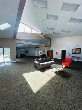 a room with gym equipment