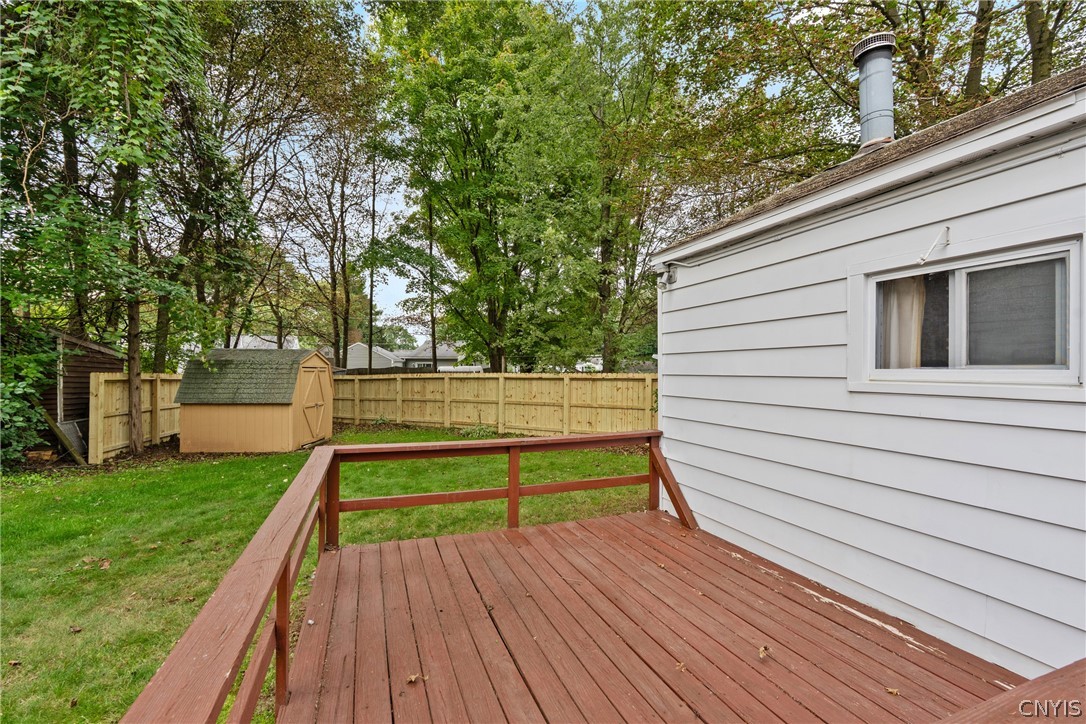 8 Homeland Road Clay, NY 13212 - Photo 20 of 26 An ideal place for seating, or add a table & chairs for dining al fresco. And don't miss the attractive new fence along the back corner of the property.