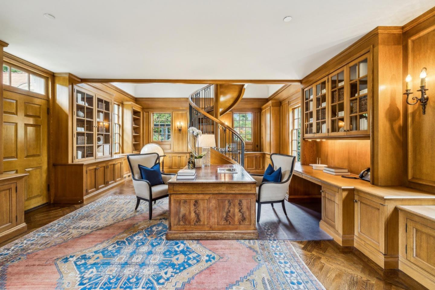 100 Cañada Road Woodside, CA 94062 - Photo 15 of 79 a living room with furniture a rug and a table