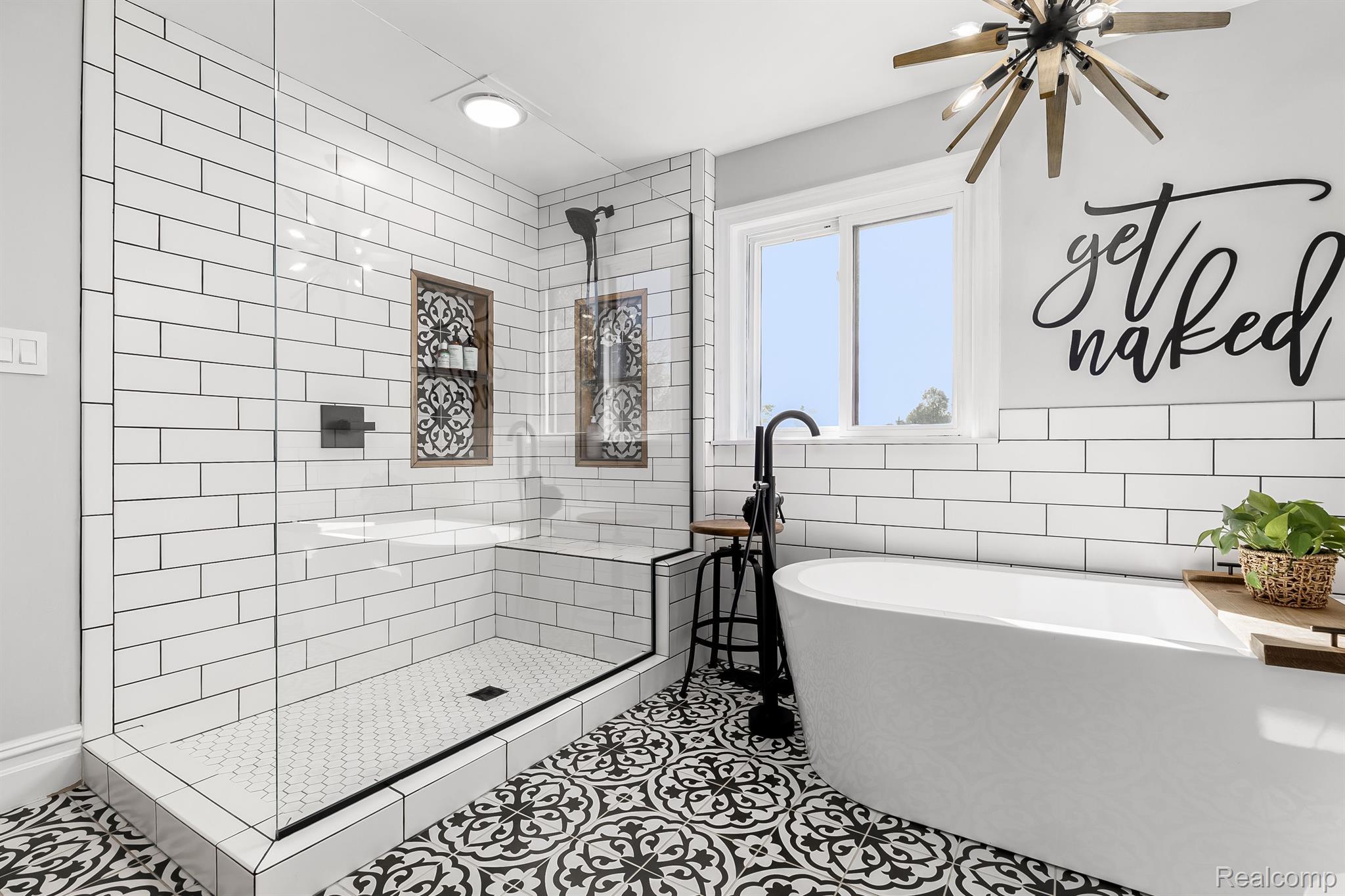 12456 Larkins Road Brighton, MI 48114 - Photo 26 of 62 Euro shower and large soaking tub.