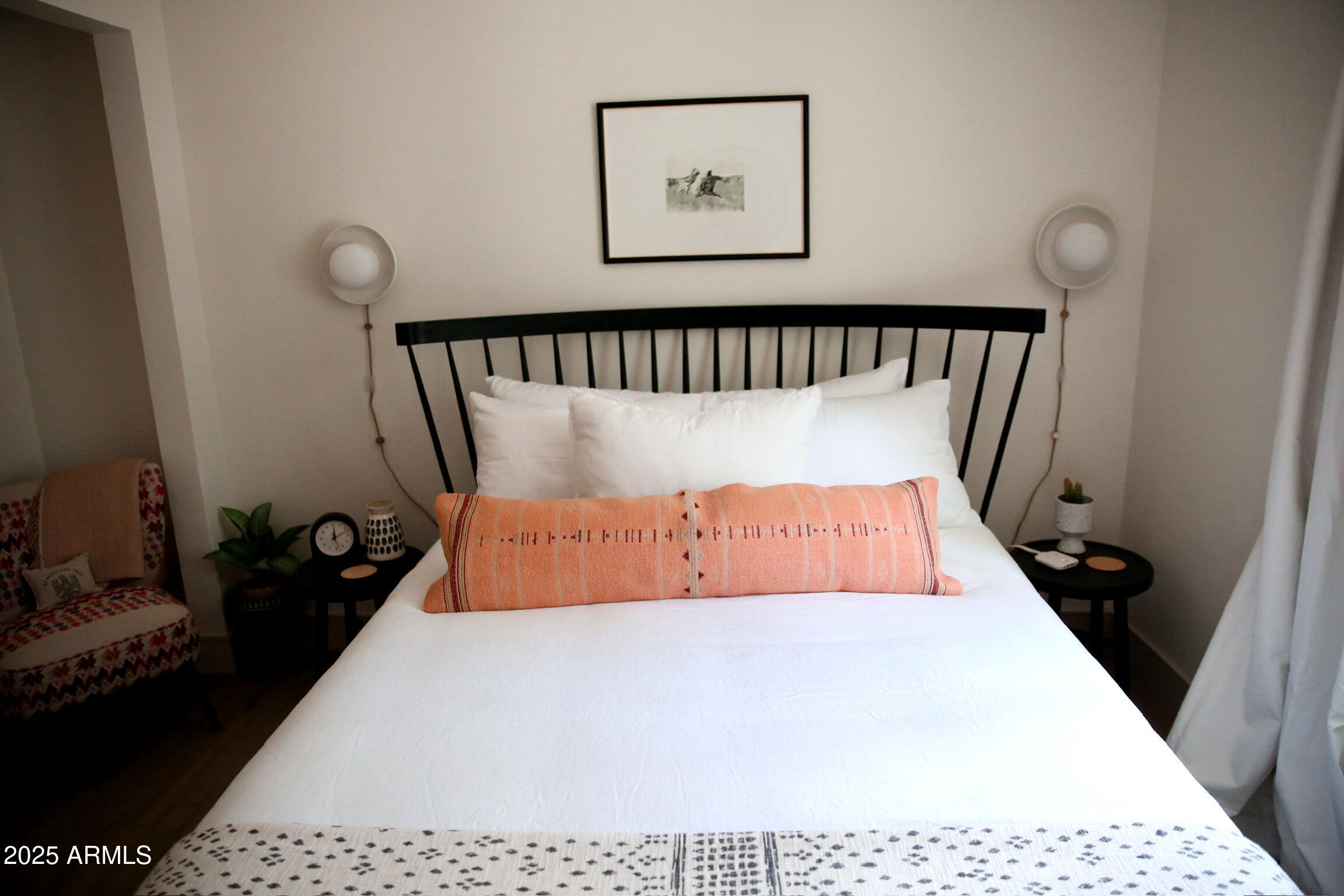 480 Cochise Road Munds Park, AZ 86017 - Photo 45 of 62 a bedroom with bed and wooden floor