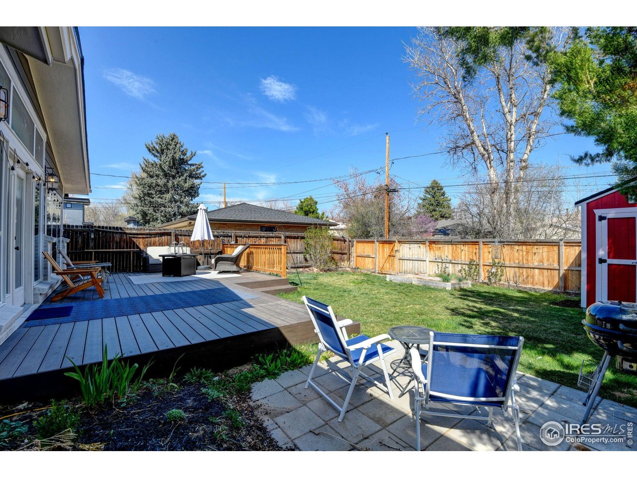 1150 Eudora Street Denver, CO 80220 - Photo 35 of 39 a view of outdoor sitting area with furniture and garden