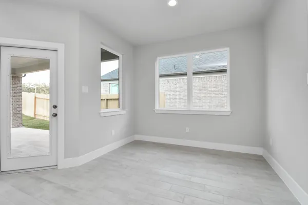 a view of a kitchen with furniture and a kitchen