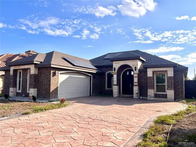 a front view of a house