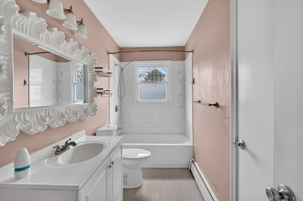 25 Morton Street Fairhaven, MA 02719 - Photo 18 of 34 a bathroom with a sink toilet tub and shower