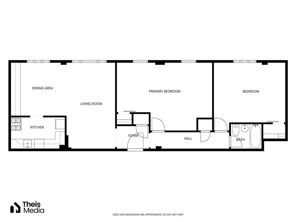 4625 Fifth Avenue, Unit 206 Pittsburgh, PA 15213 - Photo 31 of 31 a picture of a floor plan
