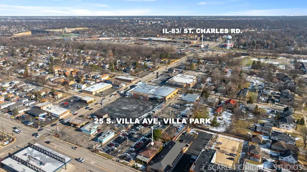 an aerial view of multiple house