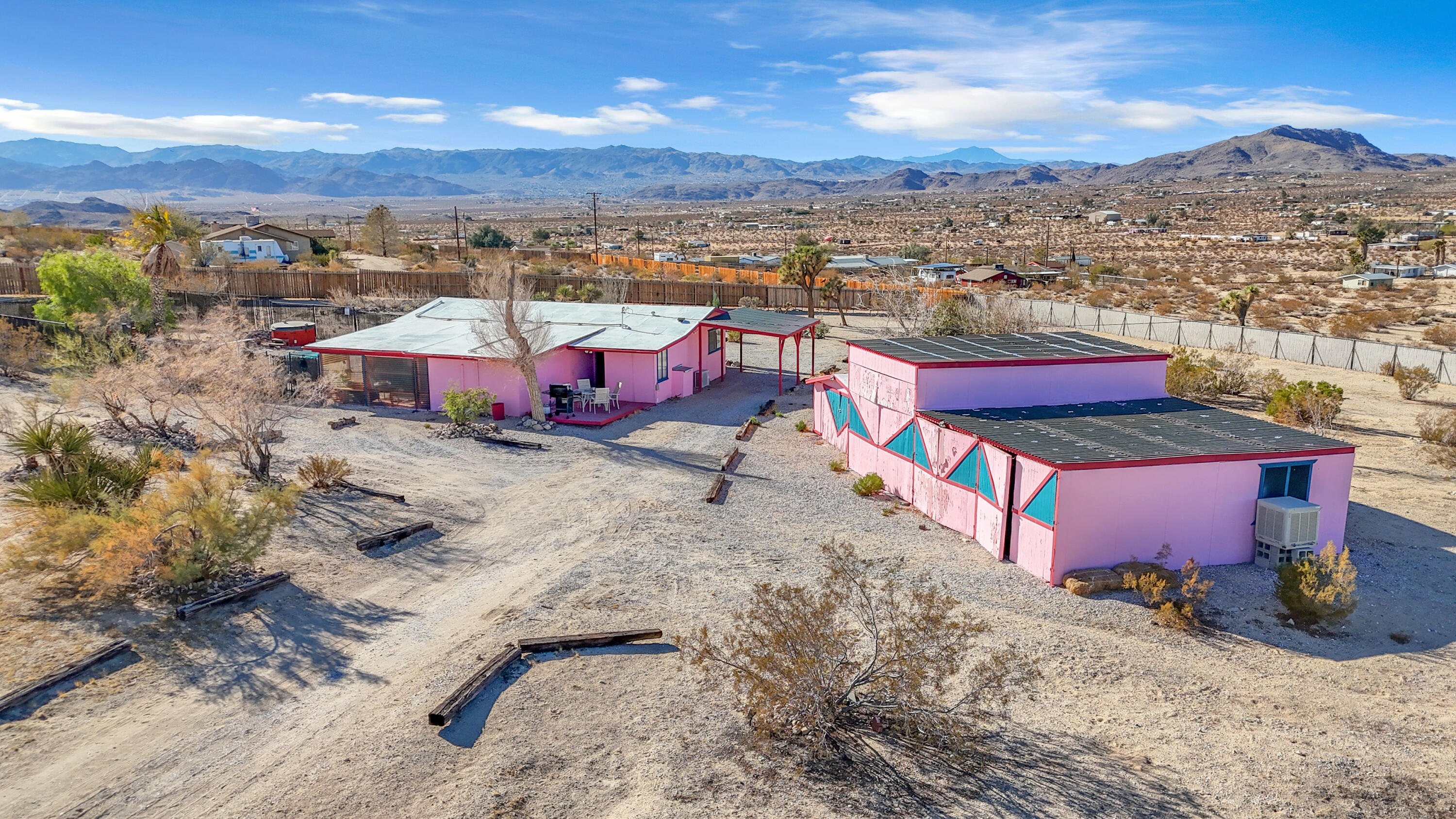 2642 Star Lane Joshua Tree, CA 92252 - Photo 66 of 76 an aerial view of a houses with a outdoor space
