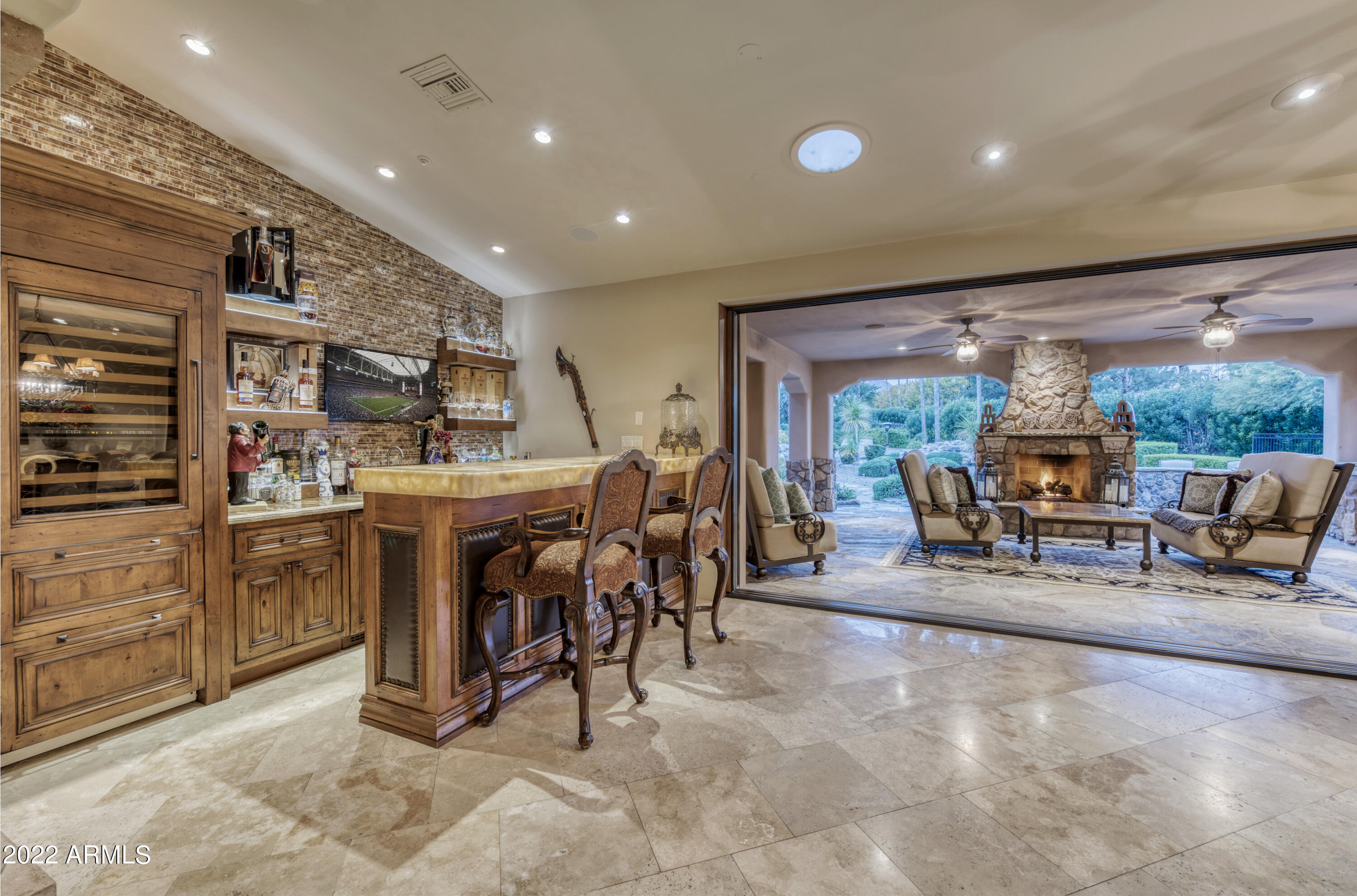 6683 East Judson Road Paradise Valley, AZ 85253 - Photo 33 of 78 033_Wet Bar ~ Covered Patio