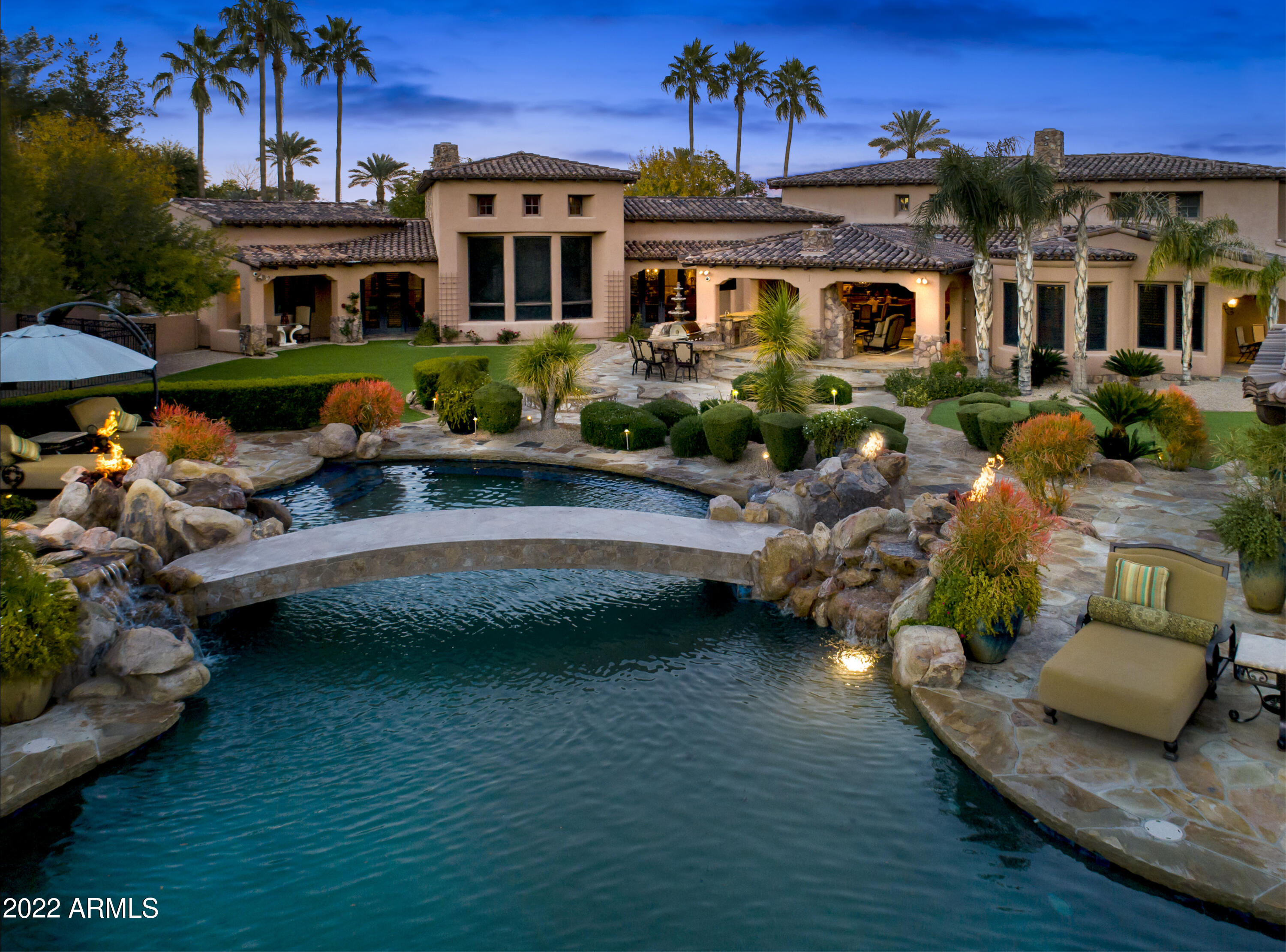 6683 East Judson Road Paradise Valley, AZ 85253 - Photo 47 of 78 082_Aerial Poolside Exterior View
