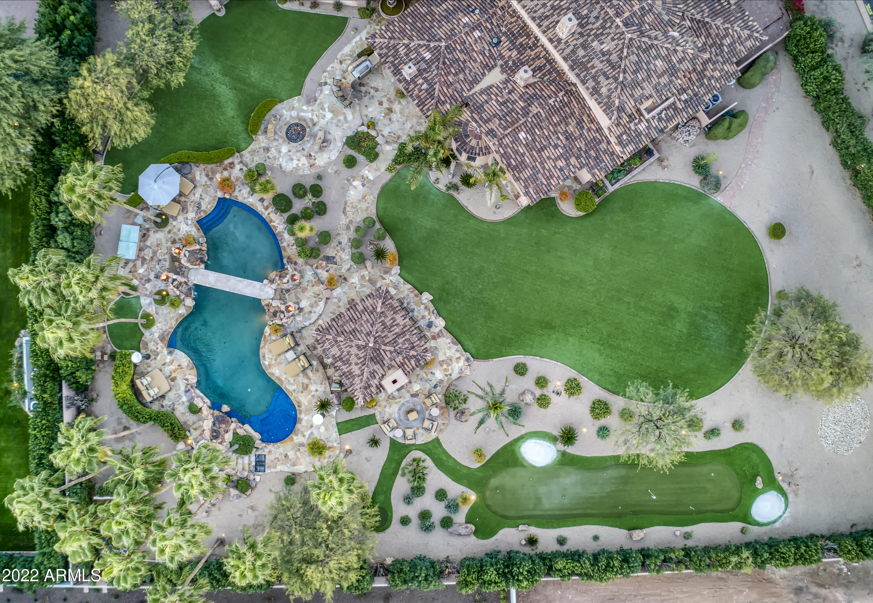6683 East Judson Road Paradise Valley, AZ 85253 - Photo 72 of 78 075_Aerial Backyard View