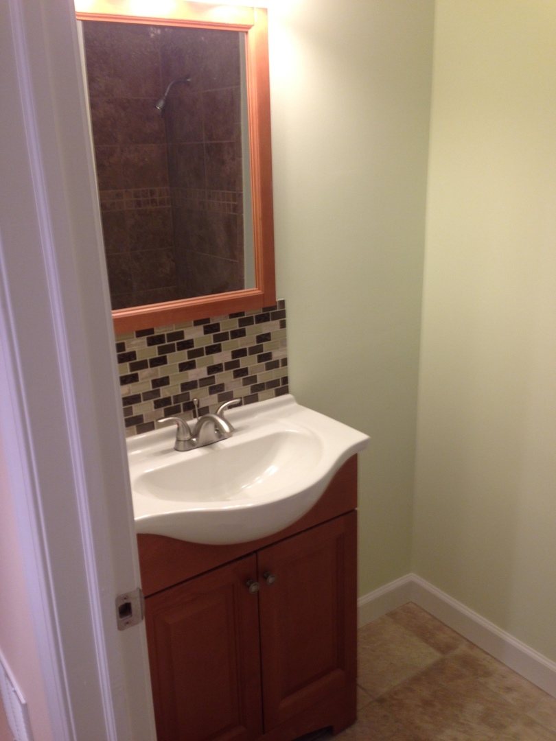 672 Cleo Court Wheeling, IL 60090 - Photo 20 of 20 a bathroom with a sink and a mirror