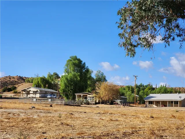 a view of a lake with a house
