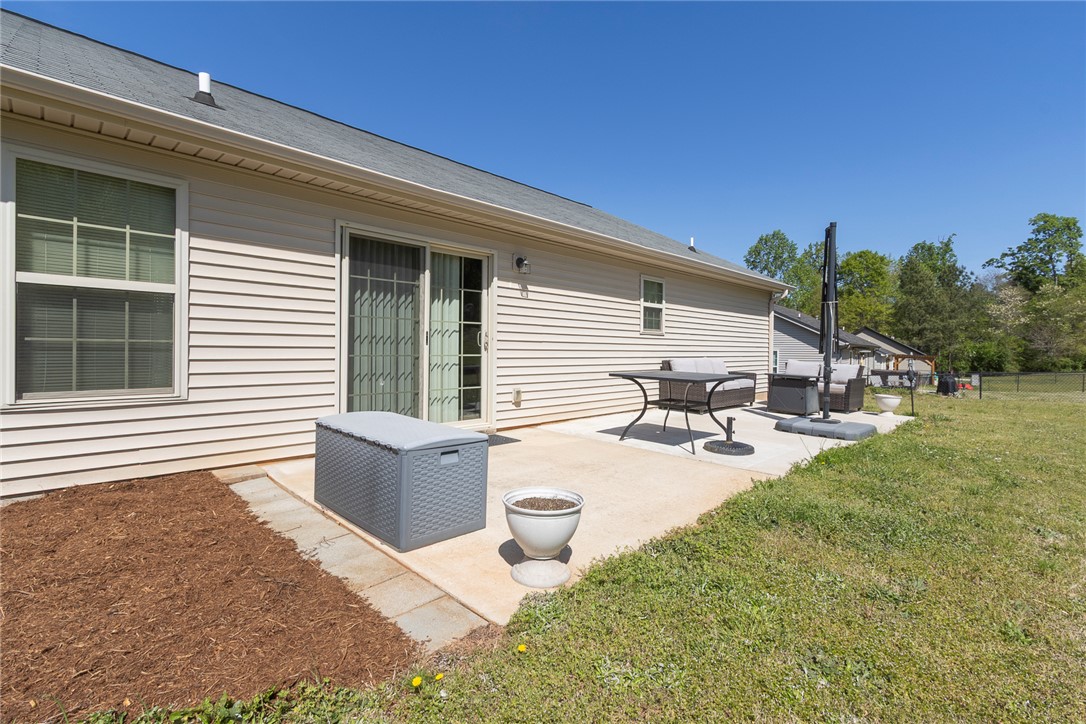 158 Mediterranean Avenue Anderson, SC 29621 - Photo 39 of 39 Enjoy outdoor living on this private patio, perfect for relaxing or entertaining guests.