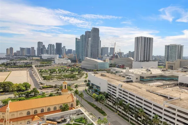 a view of balcony with a potted plant
